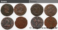 LOUIS XIII  Double tournois, lot de 4 ex. n.d. Ateliers divers