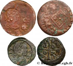 SPANIA - PRINCIPAUTY OF CATALONIA - LOUIS XIII Lot de 2 monnaies royales n.d. Ateliers divers