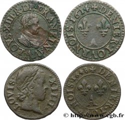 LOTS Lot de deux deniers tournois n.d. Paris TB+