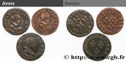 LOUIS XIII LE JUSTE Double tournois, lot de 3 ex. n.d. Ateliers divers TB+