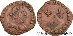 HENRI III Double tournois, 2e type de La Rochelle 1586 La Rochelle