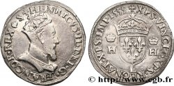 HENRY II Teston à la tête couronnée 1555 Bayonne BB/q.SPL