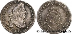 LOUIS XIV LE GRAND OU LE ROI SOLEIL Quatre sols aux deux L 1696 Rennes TTB