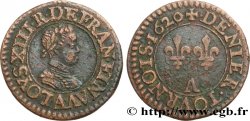 LOUIS XIII  Denier tournois, type 1 1620 Paris
