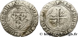 CHARLES VII LE VICTORIEUX Blanc à la couronne n.d. Poitiers