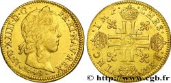 LOUIS XIV  THE SUN KING  Louis d’or aux huit L, portrait à la mèche longue 1649 La Rochelle SS