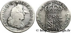 LOUIS XIV LE GRAND OU LE ROI SOLEIL Quart d écu de Flandre 1686 Lille