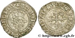 HEIR APPARENT, CHARLES, REGENCY - COINAGE IN THE NAME OF CHARLES VI Gros dit  florette  n.d. Tours