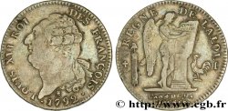 LOUIS XVI Écu dit  au génie , type FRANÇOIS 1792 Limoges SS