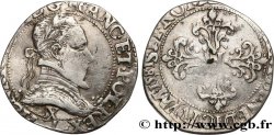 HENRY III Franc au col plat 1581 Amiens VF