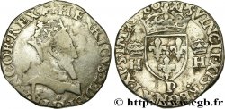 FRANCIS II. COINAGE AT THE NAME OF HENRY II Demi-teston à la tête couronnée 1560 Dijon
