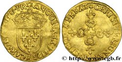 CHARLES X, CARDINAL DE BOURBON Écu d or au soleil, 1er type 1593 Paris TTB