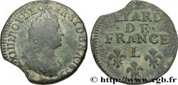 LOUIS XIV &nbsp;THE SUN KING&nbsp; Liard, 3e type, buste âgé 1699 Bayonne