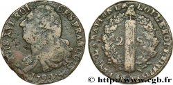LOUIS XVI 2 sols dit &nbsp;au faisceau&nbsp;, type FRANÇOIS 1792 Pau