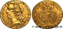 LOUIS XV DIT LE BIEN AIMÉ Demi-louis d’or aux écus ovales, tête ceinte d’un bandeau 1742 Aix-en-Provence TTB/TB+
