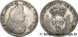 LOUIS XIV LE GRAND OU LE ROI SOLEIL Écu aux palmes 1694 Riom TB+/TTB