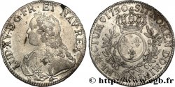 LOUIS XV DIT LE BIEN AIMÉ Écu aux branches d olivier, buste habillé 1730 Amiens TTB+