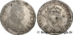 LOUIS XIV  THE SUN KING  Demi-écu aux insignes 1702 La Rochelle