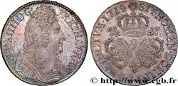 LOUIS XIV LE GRAND OU LE ROI SOLEIL Écu aux trois couronnes 1714 Rennes SPL