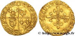 CHARLES VIII Écu d or au soleil du Dauphiné n.d. Grenoble TTB/TTB+