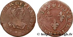LOUIS XIII Double tournois, 19e type 1639 Tours ? F