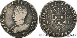 CHARLES IX Teston, 3e type 1562 Bayonne