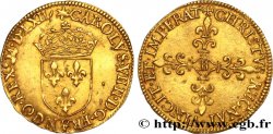 CHARLES IX Écu d&nbsp;or au soleil, 1er type 1562 Rouen