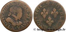 LOUIS XIII LE JUSTE Double tournois, type 1 1614 Amiens