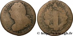 LOUIS XVI 2 sols dit &nbsp;au faisceau&nbsp;, type FRANÇOIS 1792 Paris