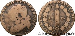 LOUIS XVI (MONARQUE CONSTITUTIONNEL)  12 deniers dit &nbsp;au faisceau&nbsp;, type FRANÇOIS 1792 Saumur