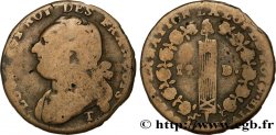 LOUIS XVI (MONARQUE CONSTITUTIONNEL)  12 deniers dit &nbsp;au faisceau&nbsp;, type FRANÇOIS 1792 Saumur