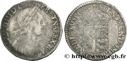 LOUIS XIV LE GRAND OU LE ROI SOLEIL Douzième d écu de Béarn, portrait à la mèche longue 1660 Morlaàs TB/TB+