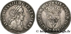LOUIS XIII Douzième d écu, buste drapé et cuirassé (2e buste de Jean Warin) 1642 Paris, Monnaie de Matignon XF