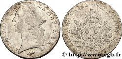LOUIS XV DIT LE BIEN AIMÉ Écu aux branches d’olivier, tête ceinte d’un bandeau 1764 Bordeaux TB