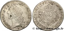 LOUIS XV DIT LE BIEN AIMÉ Écu aux branches d’olivier, tête ceinte d’un bandeau 1757 Pau TB+