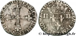 HENRI III Quart d écu, croix de face 1581 Nantes
