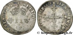 HENRY III Double sol parisis, 2e type 1585 Paris