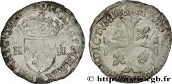 HENRY III Douzain aux deux H, 3e type 1586 Rouen