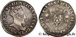 HENRI II Teston à la tête couronnée 1555 Bayonne TB