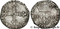 HENRI III Quart d écu, croix de face 1584 Bayonne