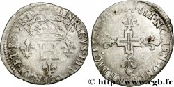 HENRI III Double sol parisis, 2e type 1578 Toulouse