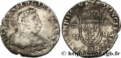 FRANCIS II. COINAGE IN THE NAME OF HENRY II Teston à la tête nue, 1er type 1560 Lyon