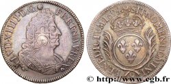 LOUIS XIV LE GRAND OU LE ROI SOLEIL Demi-écu aux palmes 1694 Rennes TTB