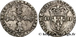 HENRY IV Quart d écu, croix feuillue de face 1603 Toulouse