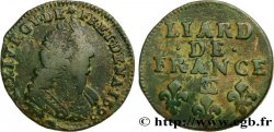 LOUIS XIV LE GRAND OU LE ROI SOLEIL Liard, 3e type, buste âgé 1698 Besançon