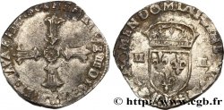 HENRY IV Quart d écu, croix feuillue de face 1606 Bordeaux