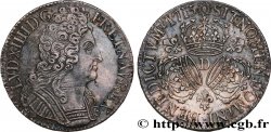LOUIS XIV LE GRAND OU LE ROI SOLEIL Écu aux trois couronnes 1715 Lyon SUP