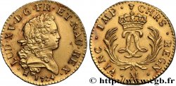 LOUIS XV DIT LE BIEN AIMÉ Louis d or aux deux L entrelacées et aux palmes longues 1724 Toulouse TTB+/SUP