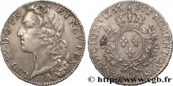 LOUIS XV DIT LE BIEN AIMÉ Demi-écu aux branches d’olivier, tête ceinte d’un bandeau 1755 Lille TTB+
