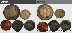 LOTS Lot de cinq monnaies royales n.d. Ateliers divers
